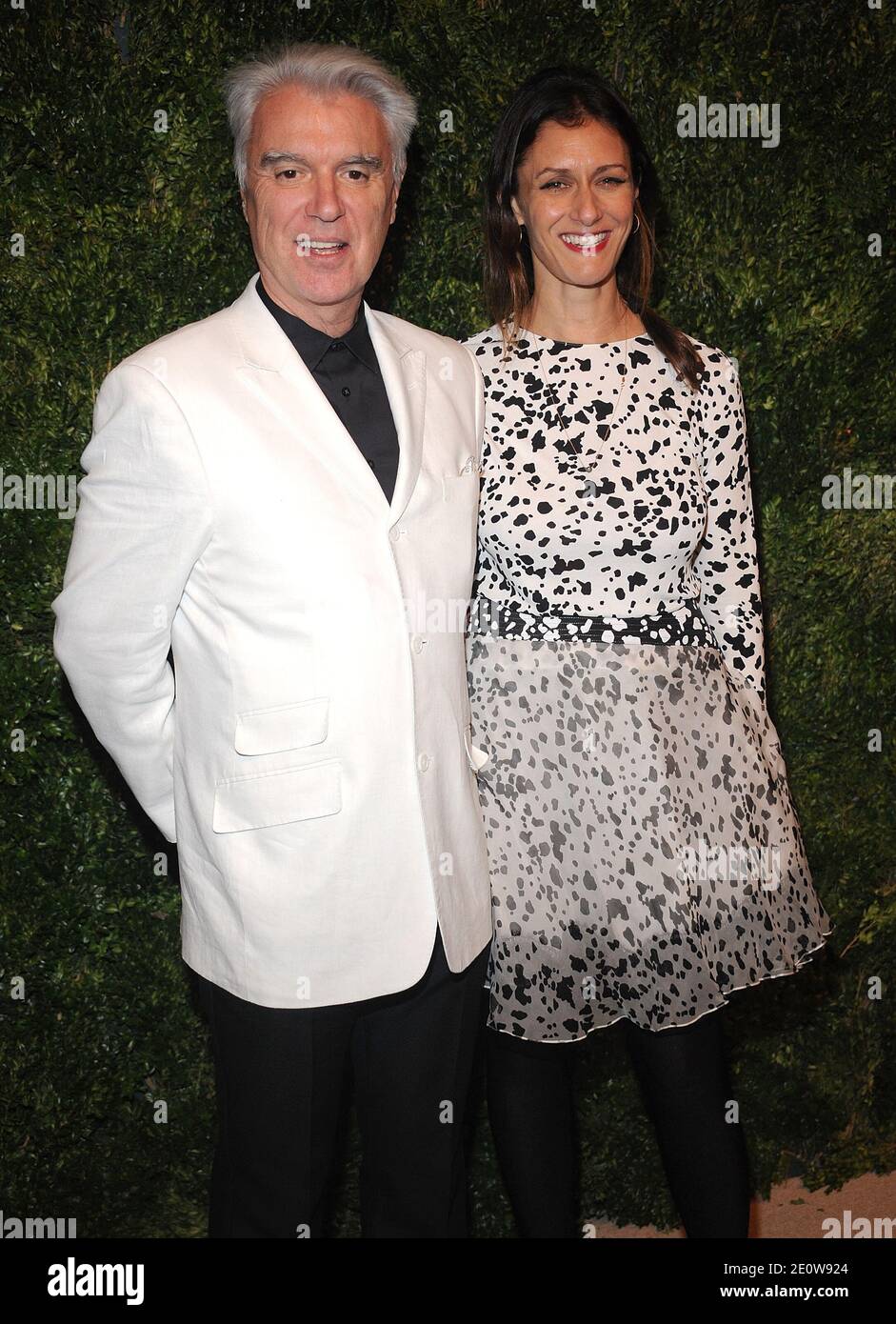 David Byrne and Adelle Lutz attending the CFDA Vogue Fashion Fund