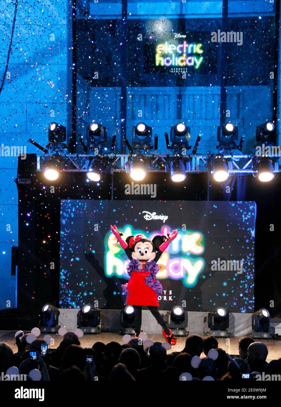 Minnie Mouse appears as Barneys New York and Disney unveil 'Electric Holiday' in New York City, NY, USA on November 14, 2012. Photo by Donna Ward/ABACAPRESS.COM Stock Photo