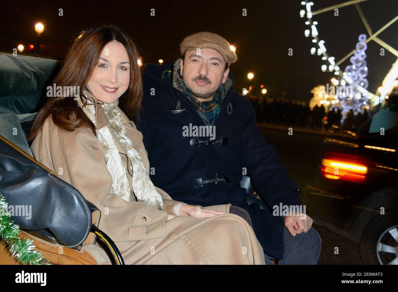 Elsa Zylberstein and Patrick Timsit attending the launch of 'Paris