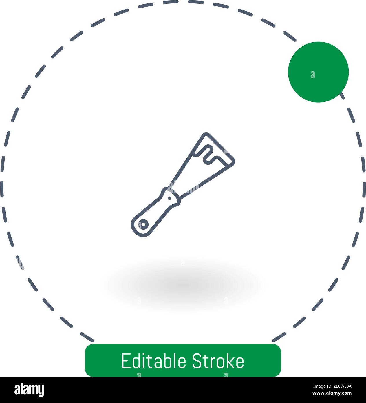 scraper vector icon editable stroke outline icons for web and mobile Stock Vector