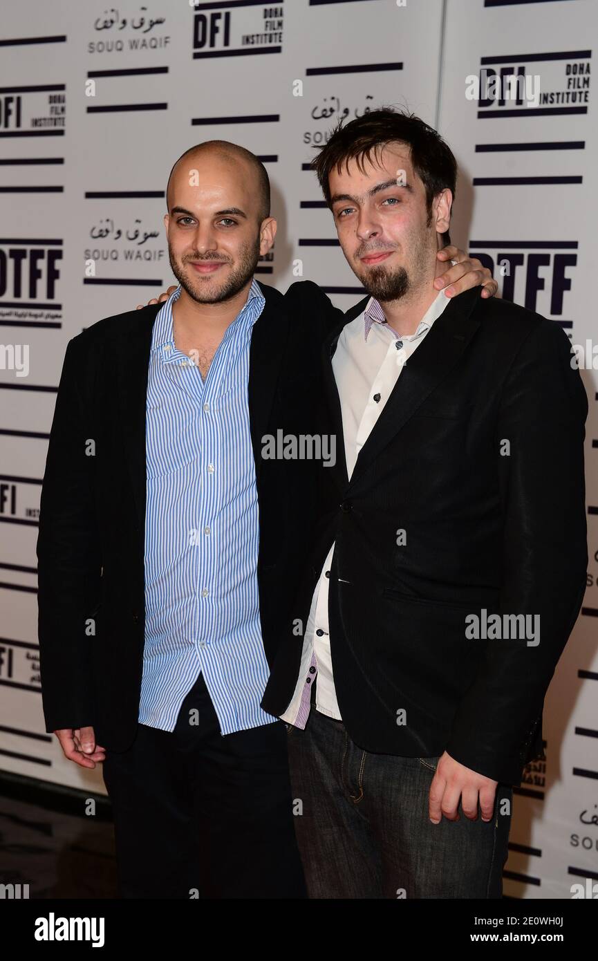 (L-R) French director Damien Ounouri and producer Alexandre Singer ...
