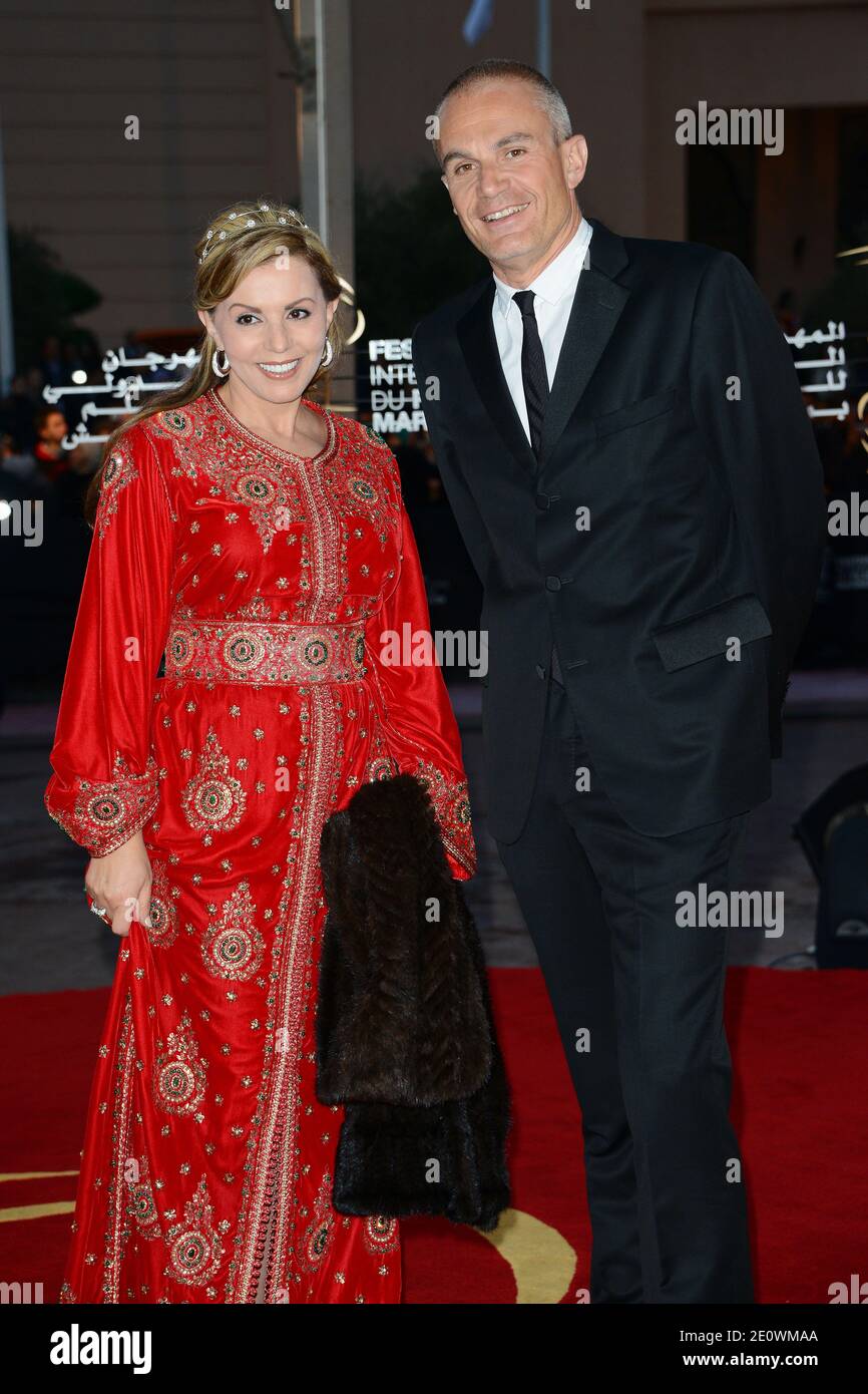 Fayrouz and Laurent Weil attending the screening of Jab Tak Hai Jaan as part of the 12th Marrakech Film Festival, Morocco on December 1, 2012. Photo by Nicolas Briquet/ABACAPRESS.COM Stock Photo