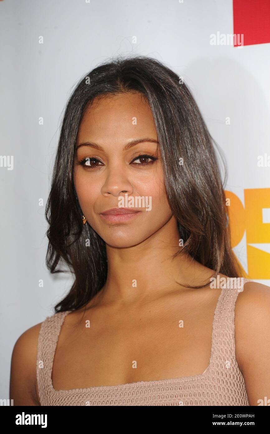 Zoe Saldana attending The Trevor Project's Trevor Live event honoring singer Katy Perry, held at the Hollywood Palladium in Hollywood, Los Angeles, CA, USA on December 02, 2012. Photo by Graylock/ABACAPRESS.COM Stock Photo