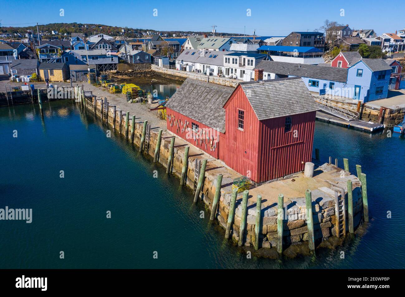 Bearskin Neck, Rockport, Massachusetts Stock Photo