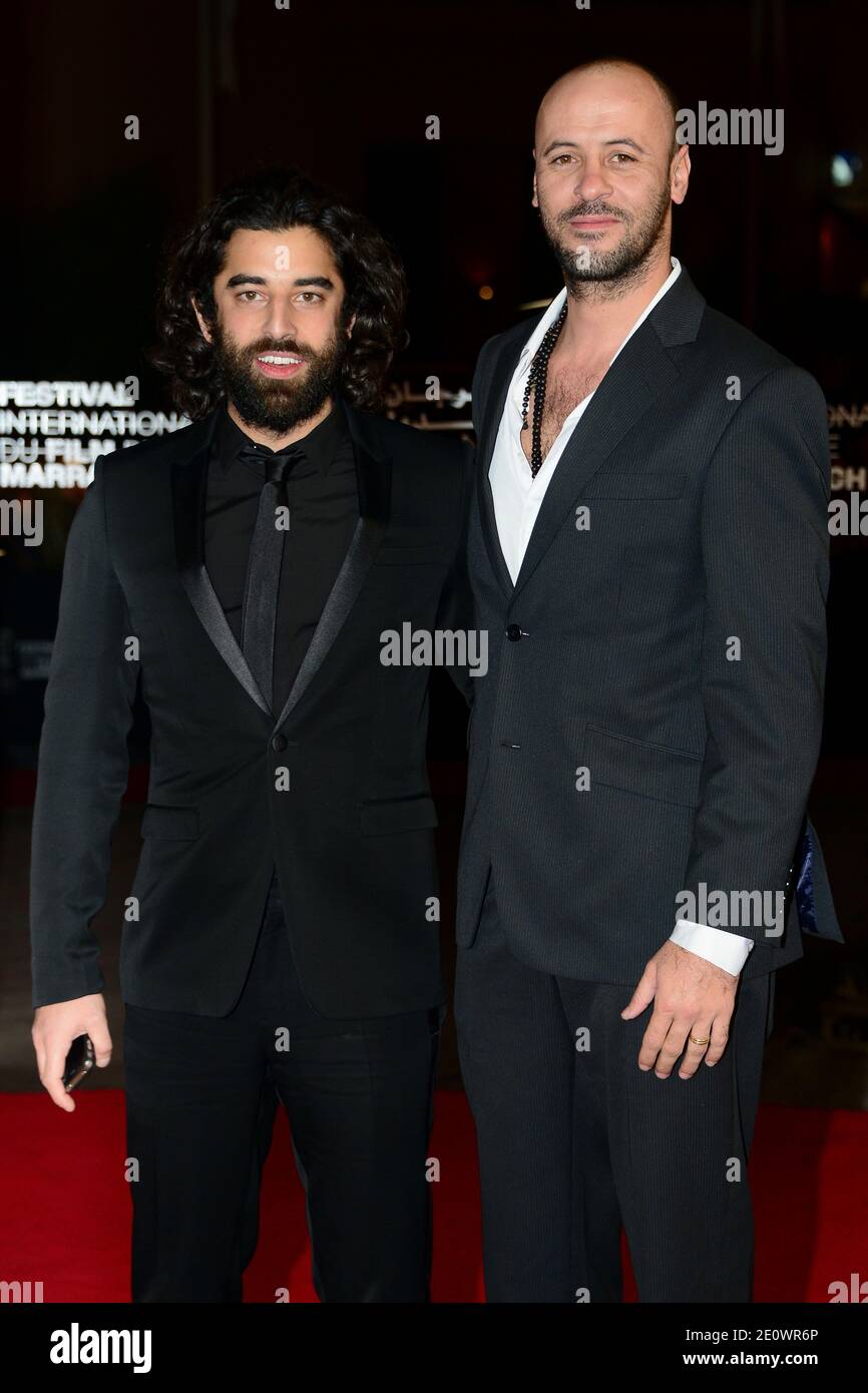 Ali Suliman and Karim Saleh attending the screening of 'Road to Kabul' as part of the 12th Marrakech Film Festival, in Marrakech, Morocco on December 5, 2012. Photo by Nicolas Briquet/ABACAPRESS.COM Stock Photo