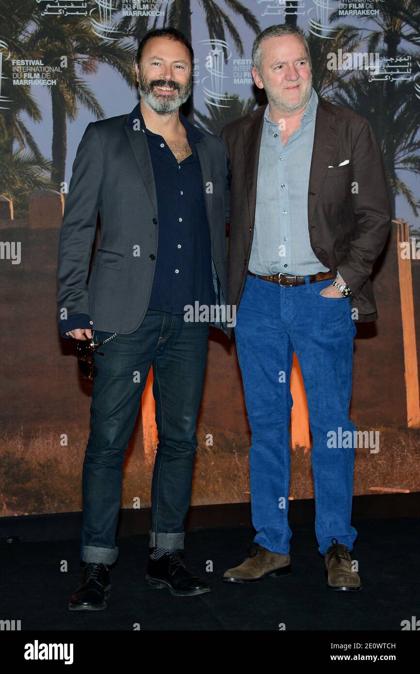 Ivano de Matteo and Fabio Conversi pose at a photocall for 'Balancing Act' as part of the 12th Marrakech Film Festival, Morocco on December 8, 2012. Photo by Nicolas Briquet/ABACAPRESS.COM Stock Photo
