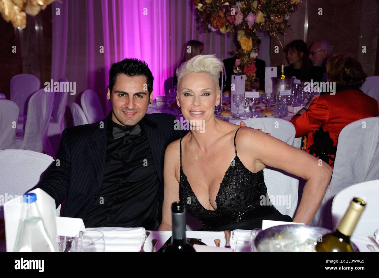 Brigitte Nielsen and Mattia Dessi attending the The Best Awards 2012 Ceremony at salons Hoche, in Paris, France on December 11, 2012. Photo by Alban Wyters/ABACAPRESS.COM Stock Photo