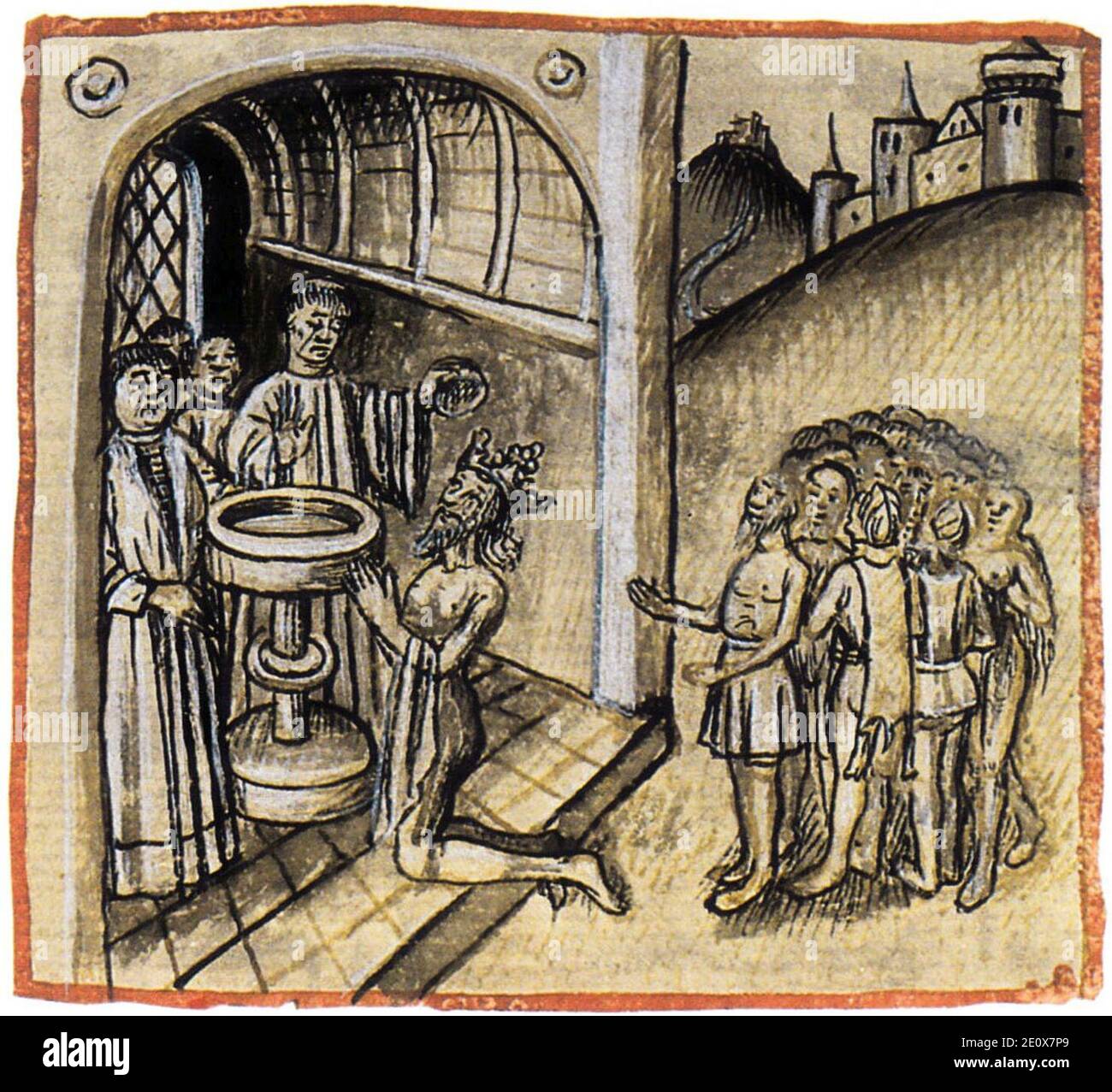 Le Canarien B Chap 80 Stock Photo Alamy