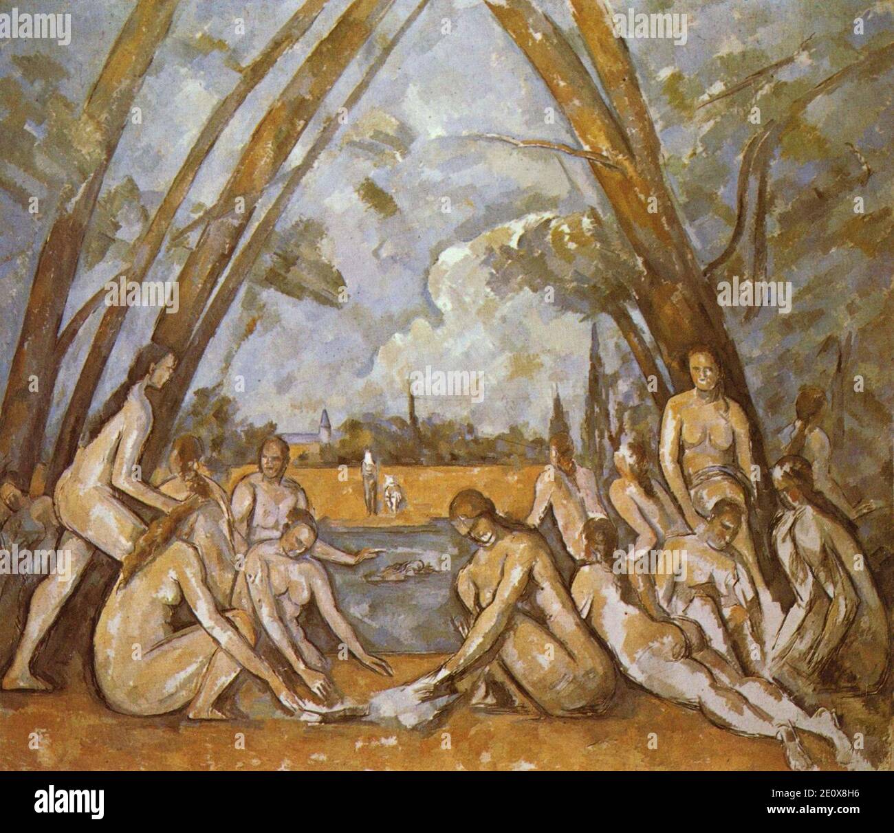 Les Grandes Baigneuses, par Paul Cézanne, Yorck, 2 Stock Photo Alamy