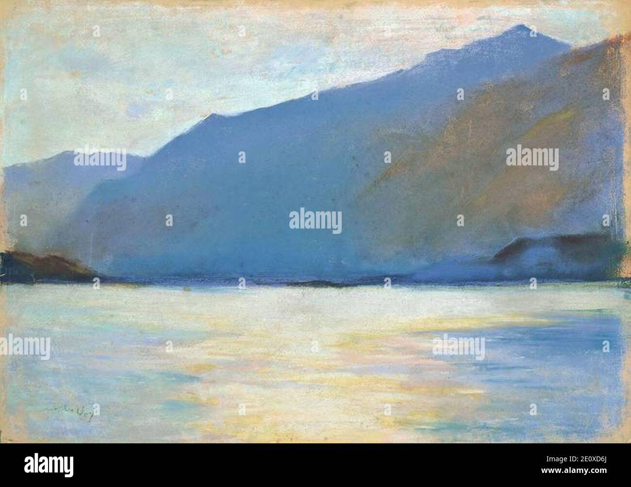 Lesser Ury Gardasee c1900 Stock Photo - Alamy