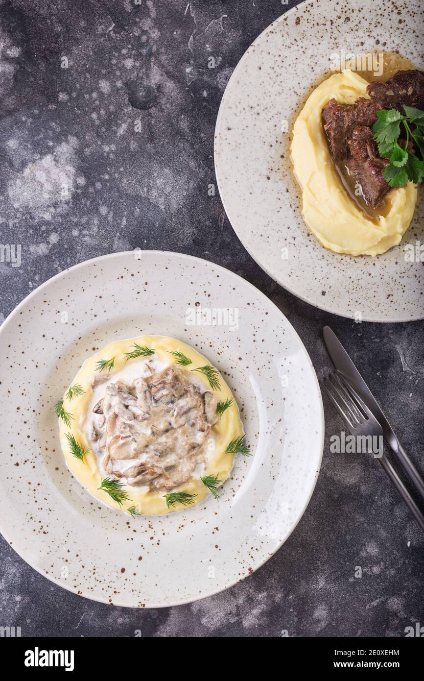Beef Course Beef stew fries hi-res stock photography and images - Alamy