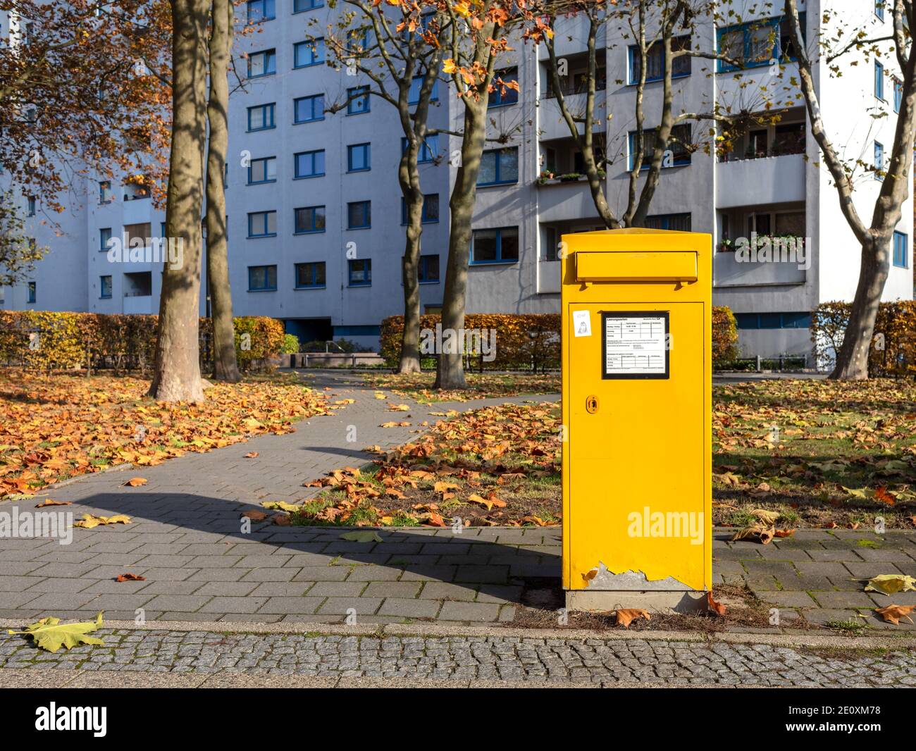 Deutsche Post Mailboxes Stock Photo