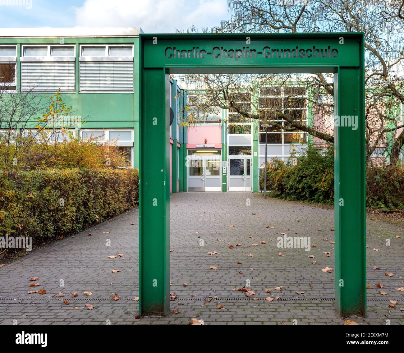 Access To A Primary School In Berlin Stock Photo