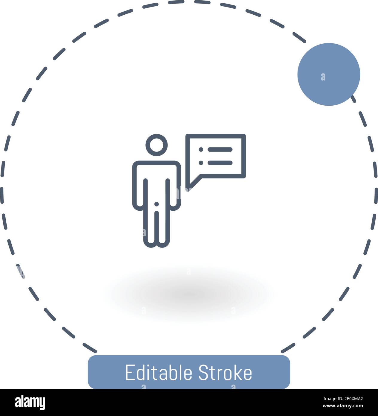 profiling vector icon editable stroke outline icons for web and mobile Stock Vector