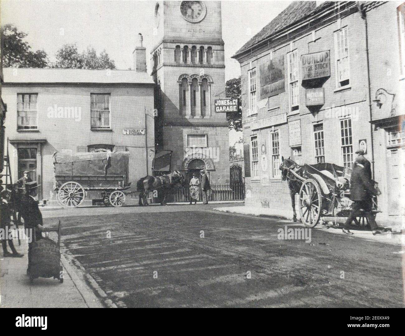 Lichfield Clock Tower Old. Stock Photo