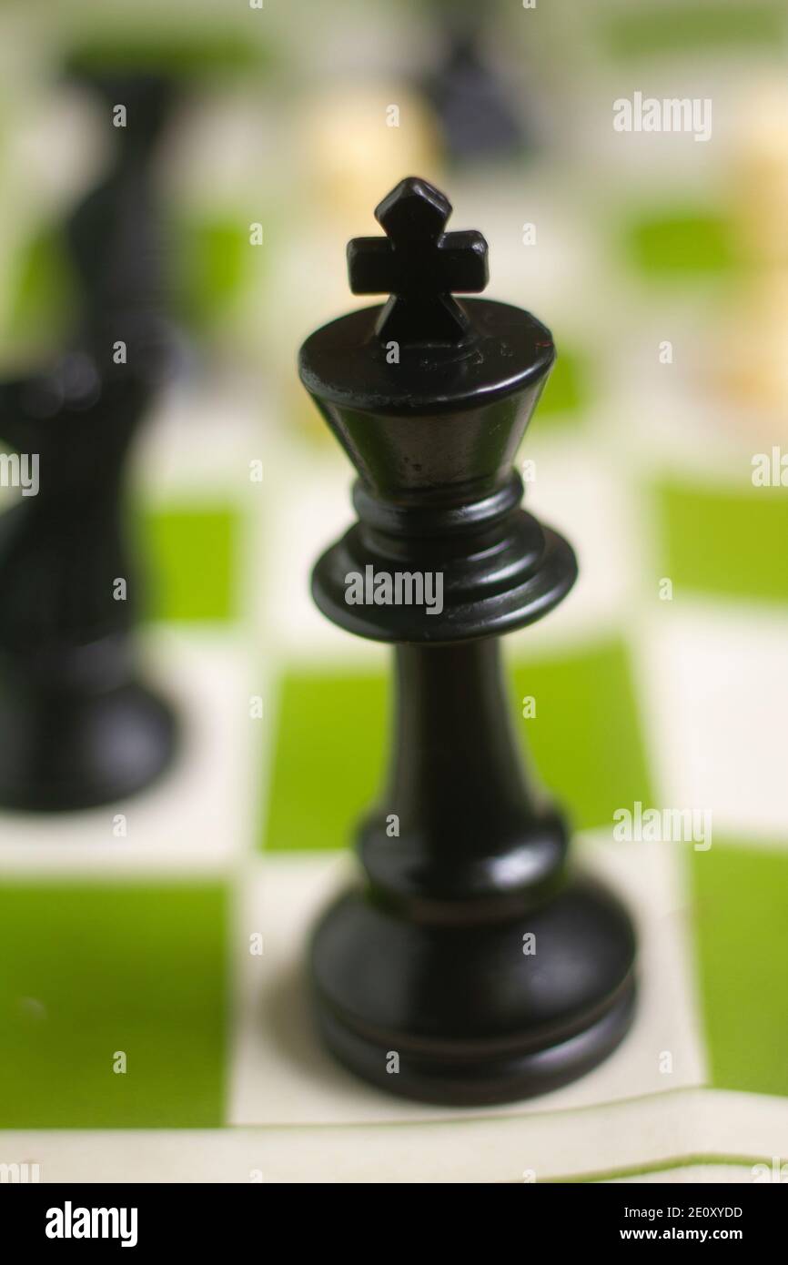 King chess piece Black and White Stock Photos & Images - Alamy