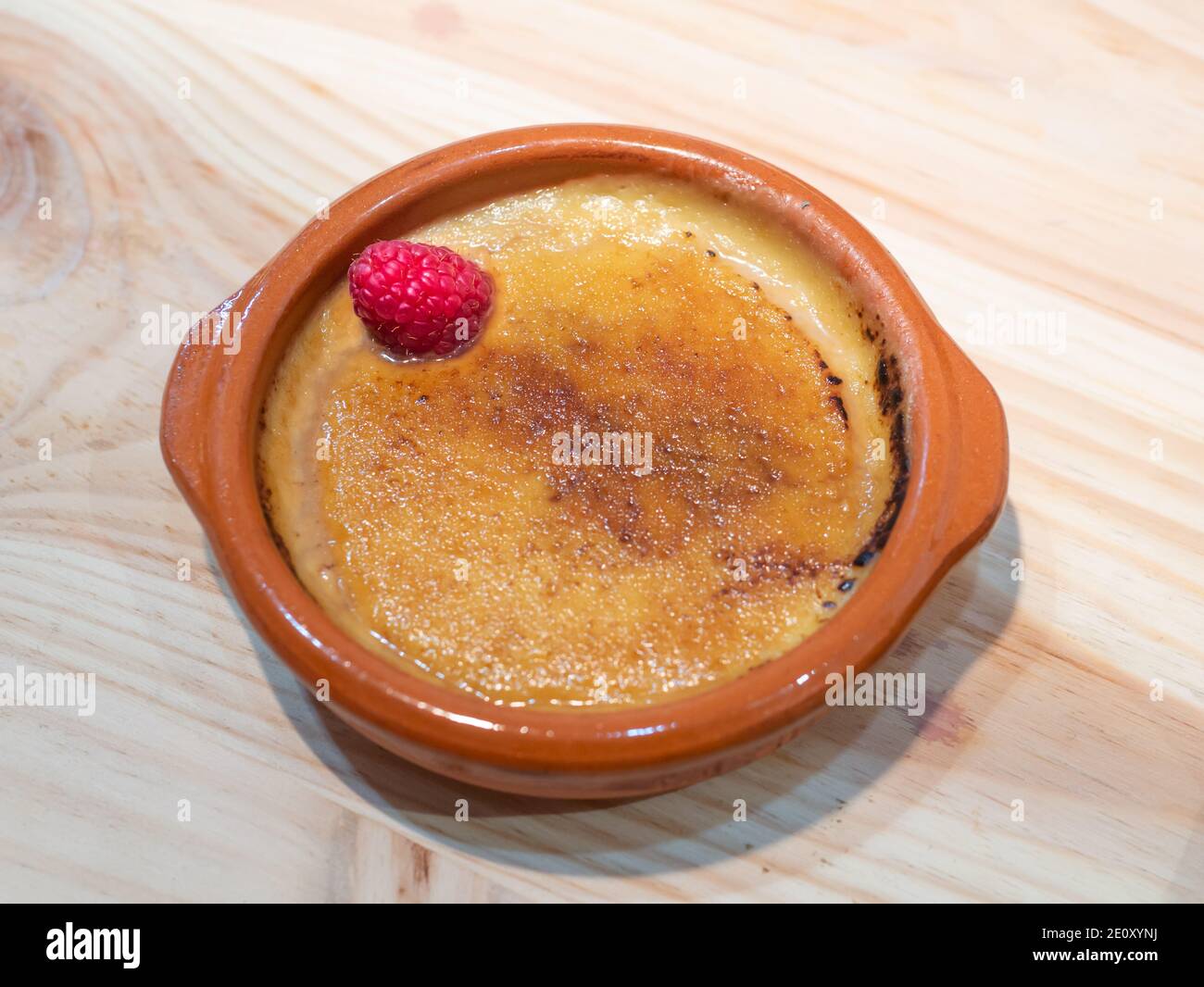Typical Spanisg Dessert Catalan Cream In A Rustic Bowl Stock Photo Alamy