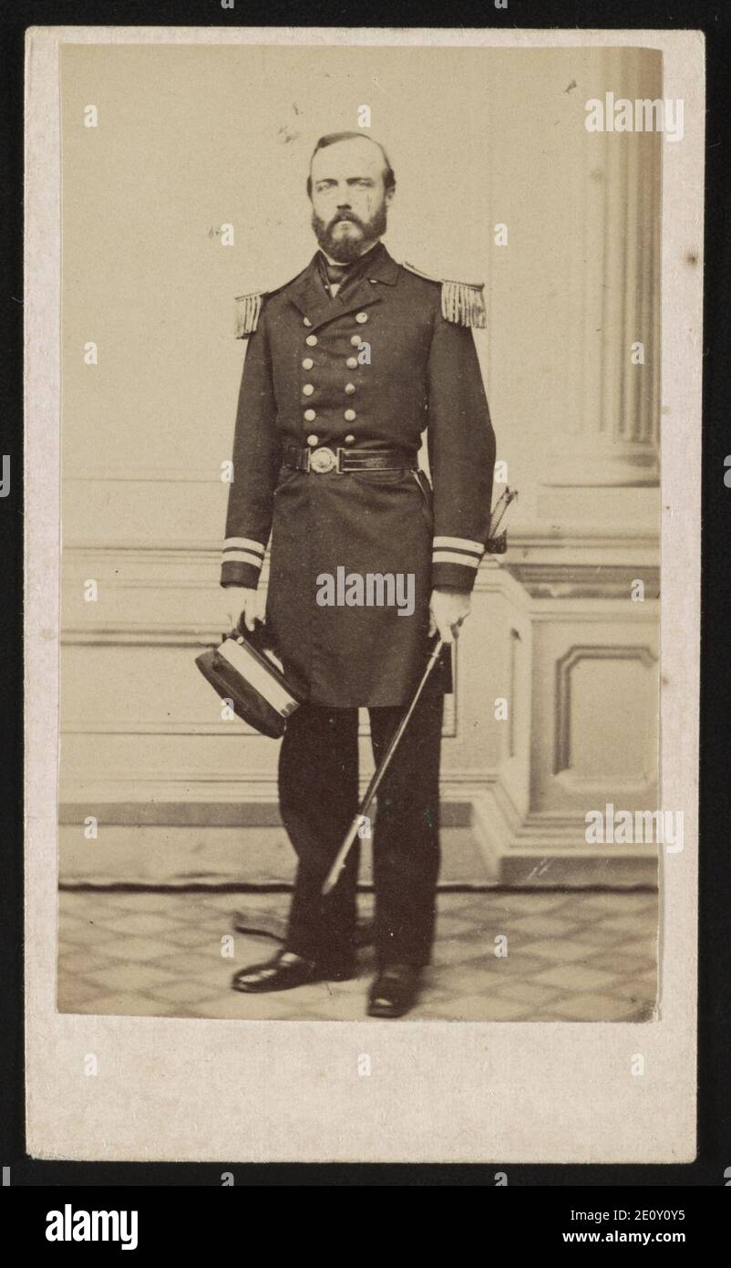 Lieutenant Commander Edward P. Simpson of U.S. Navy in uniform Stock Photo