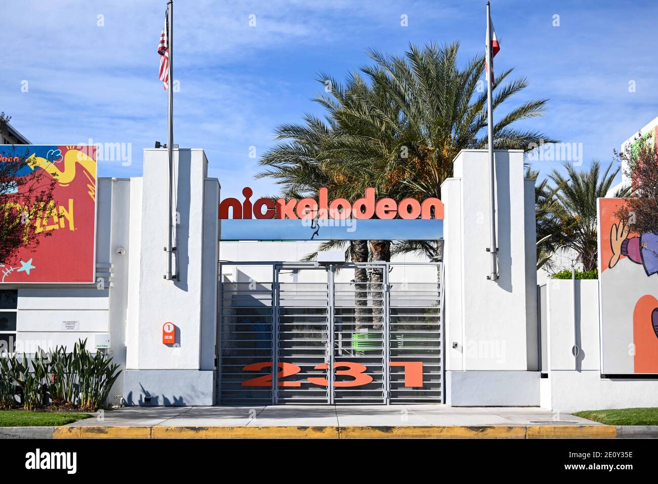 Burbank, United States. 30th Dec, 2020. General overall view of Nickelodeon  Animation Studio, Wednesday, Dec. 30,