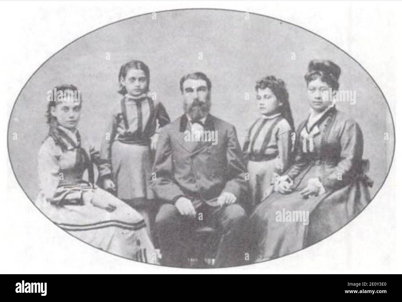 Likelike and Archibald Cleghorn with family Stock Photo Alamy