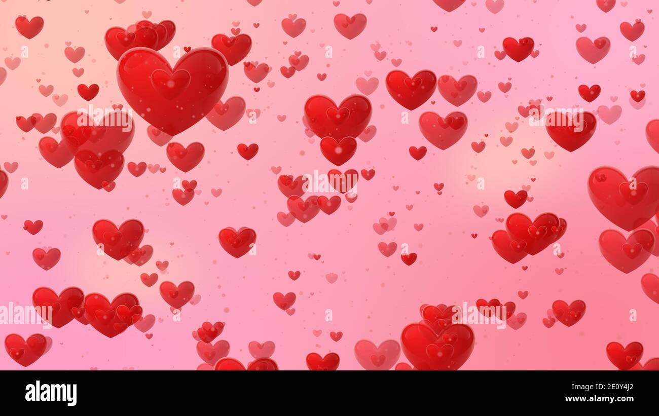 Heart and love background , Flying Hearts concept, Sign and symbol of love  , Show your love for Valentine's, wedding, anniversary, or any holiday  Stock Photo - Alamy