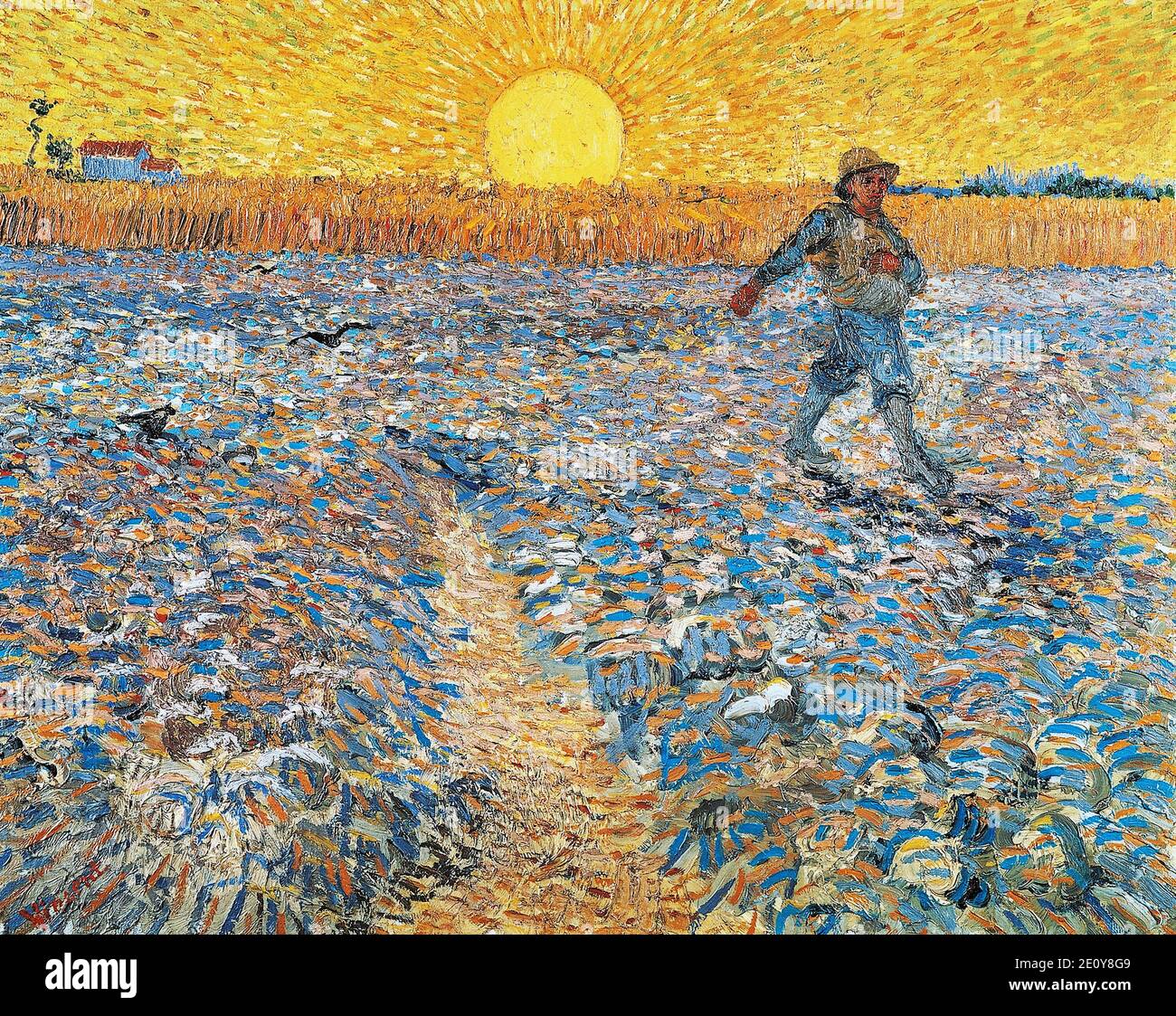 The Sower By Vincent Van Gogh 1888 The Kroller Muller Museum In 