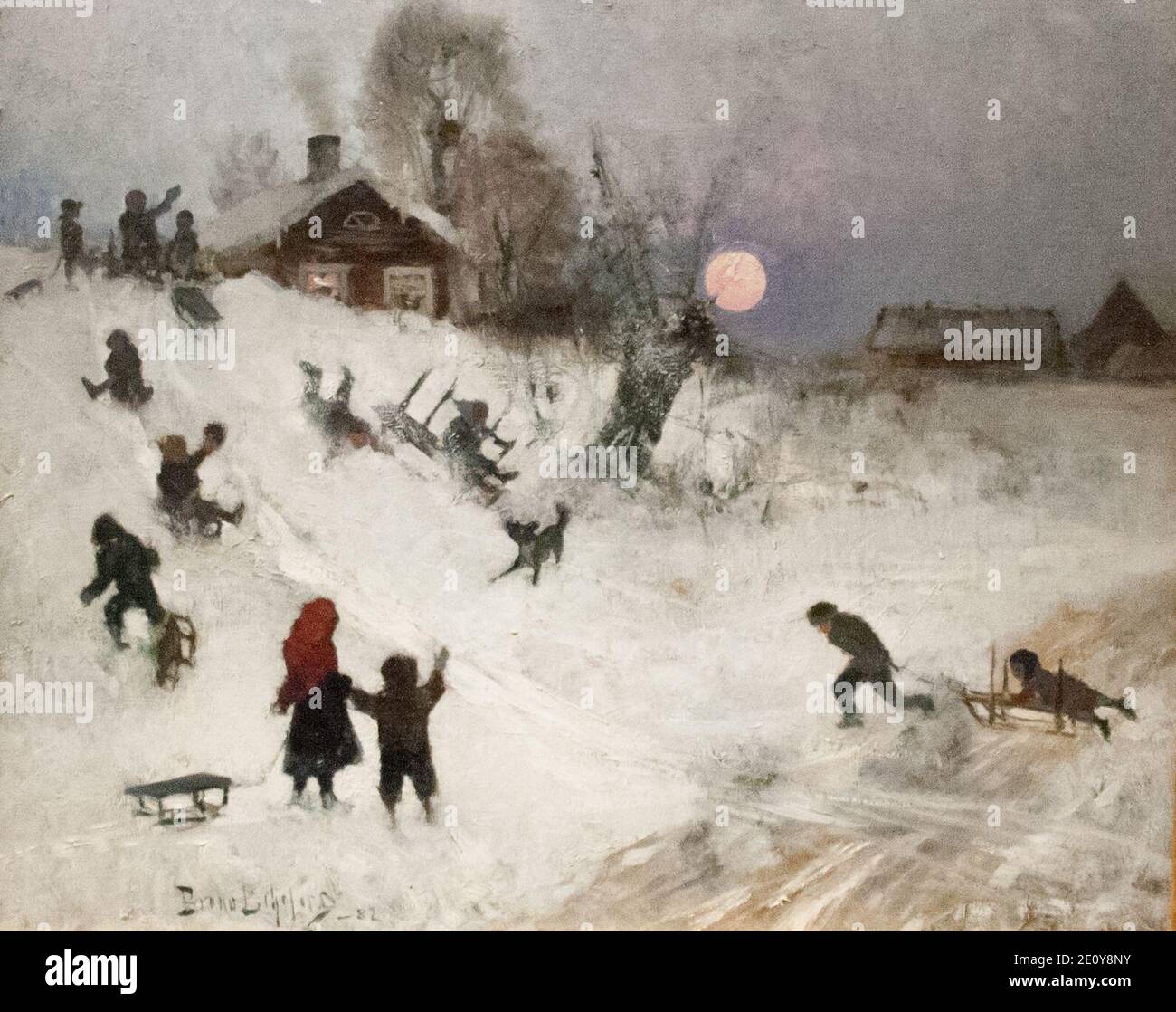 Vintage historic sledging hi-res stock photography and images - Alamy