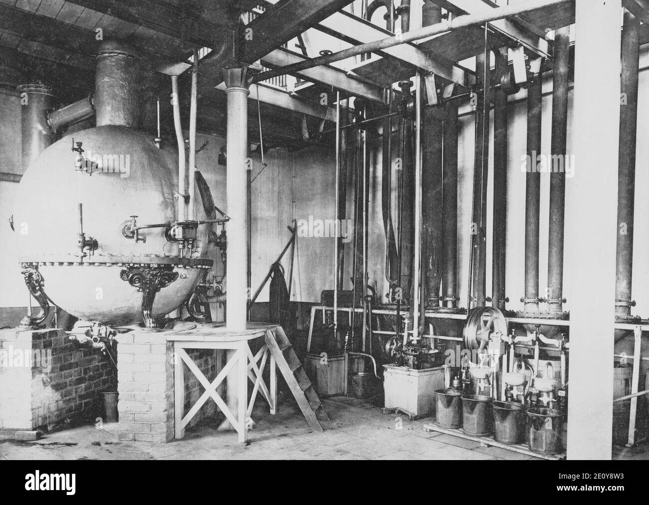 Liljeholmens stearinfabrik ca 1900d. Stock Photo