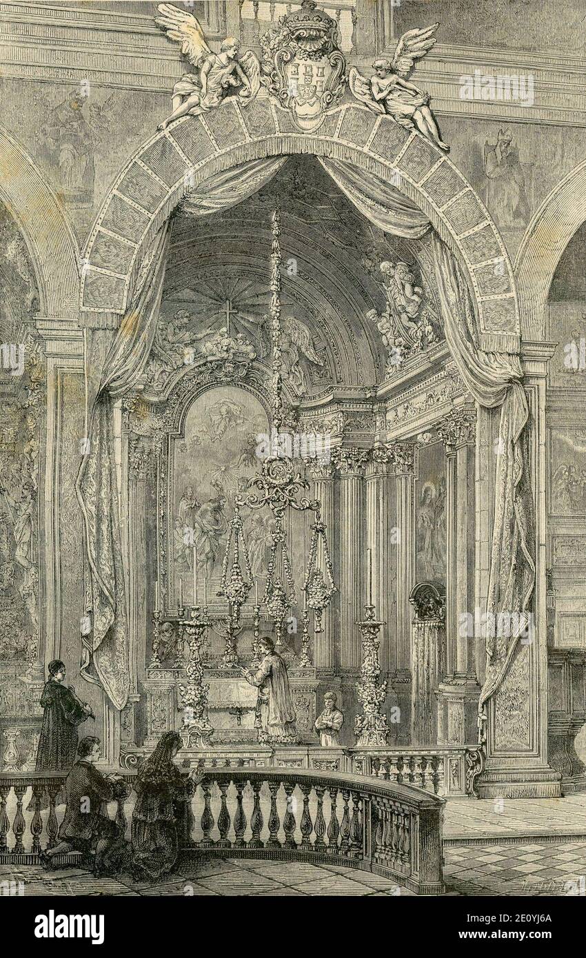 Lisbona. – Cappella regia di San Giovanni Battista. Stock Photo