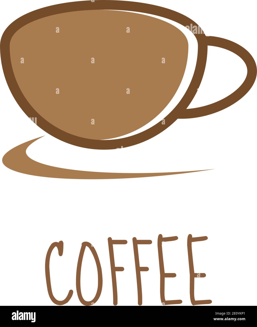 Coffee  logo template vector flat design Stock Vector