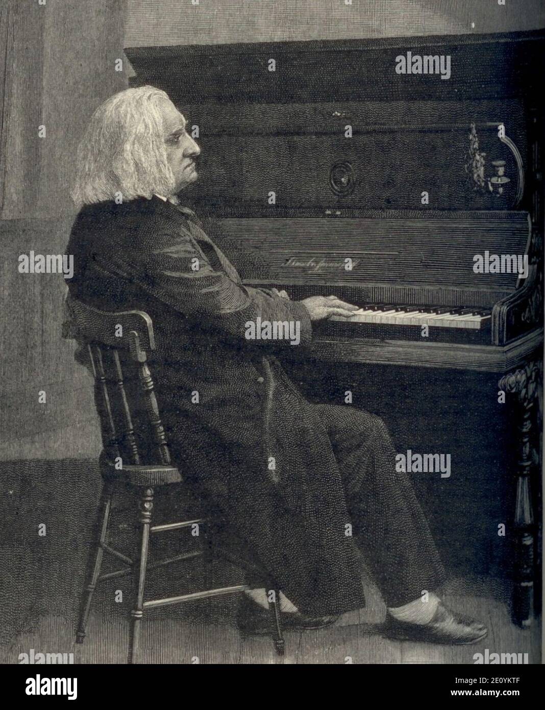 Liszt at the piano hi-res stock photography and images - Alamy