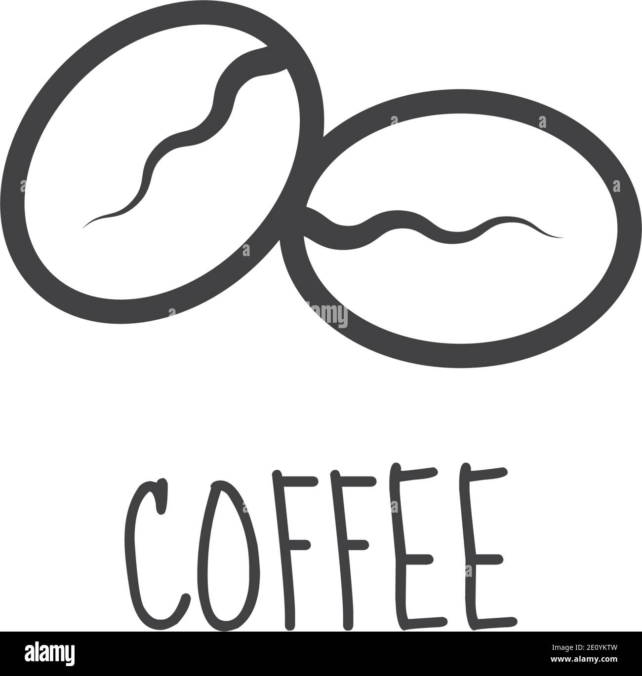 Coffee logo template vector flat design Stock Vector