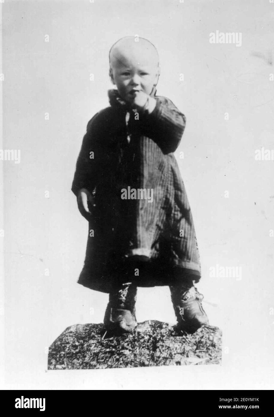 Liten samegutt, Sør-Varanger, Finnmark, ca. 1900-10 Stock Photo