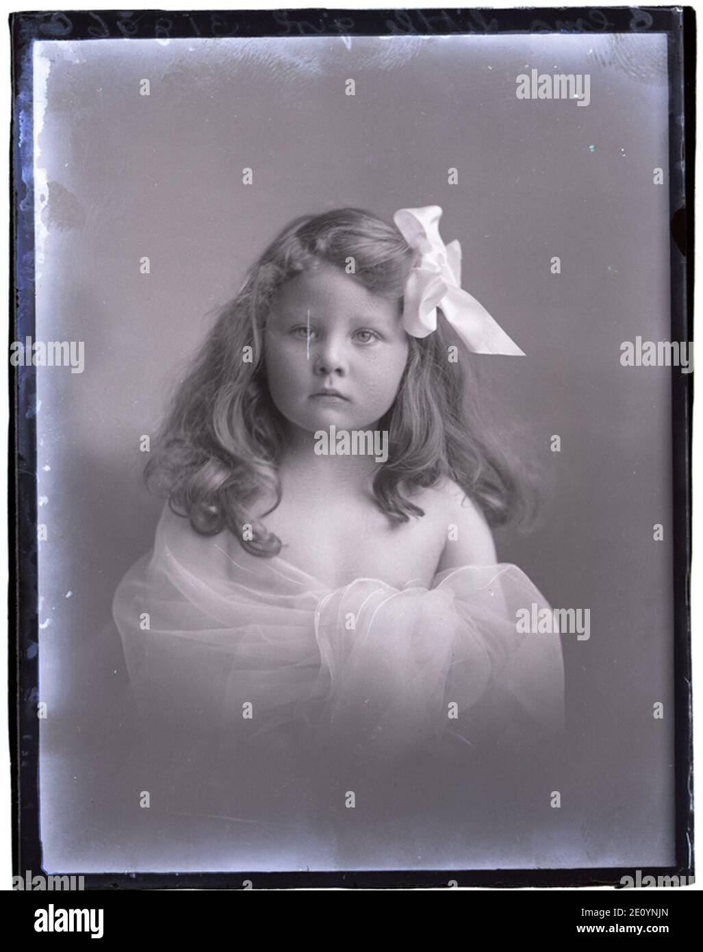 Little girl Elms, 20 Apr 1912 (17065220711). Stock Photo
