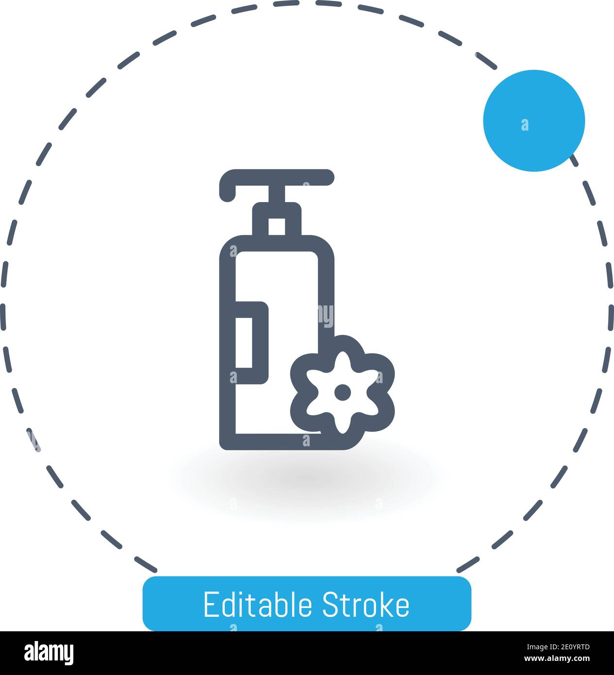lotion vector icon editable stroke outline icons for web and mobile Stock Vector