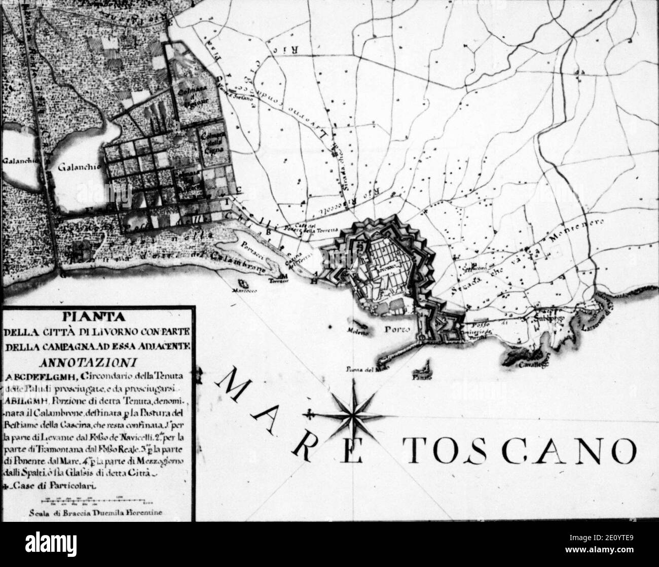 Map of livorno Black and White Stock Photos & Images - Alamy