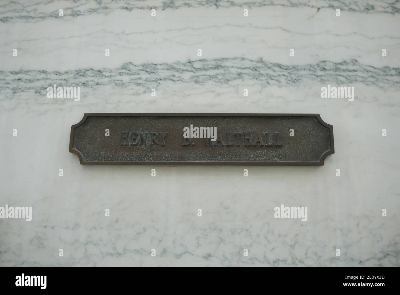 Los Angeles, California, USA 2nd January 2021 A general view of atmosphere of actor Henry B. Walthall's Grave in Abbey of the Psalms at Hollywood Forever Cemetery on January 2, 2021 in Los Angeles, California, USA. Photo by Barry King/Alamy Stock Photo Stock Photo