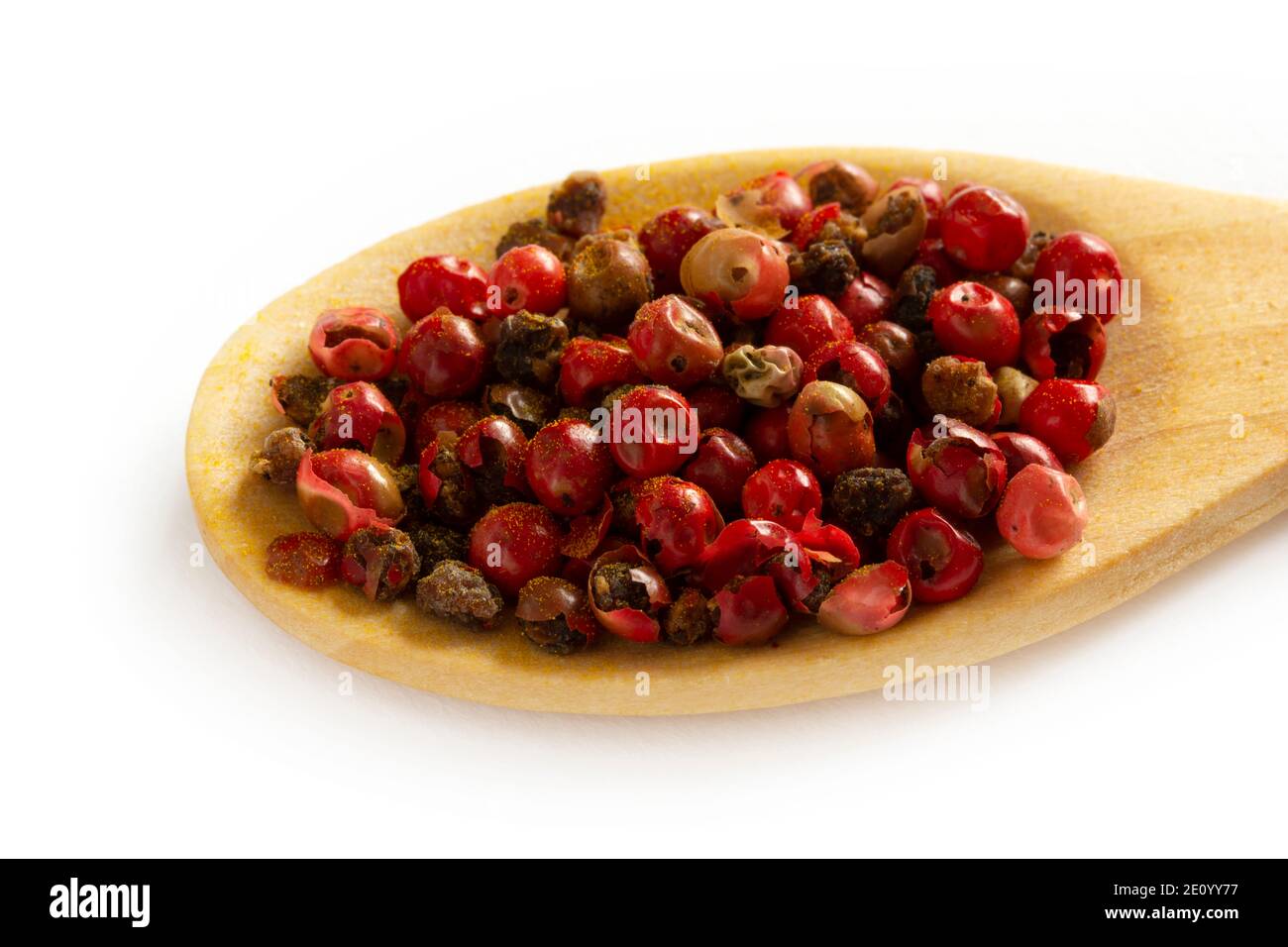 Red hot pepper and black pepper seeds Stock Photo Alamy