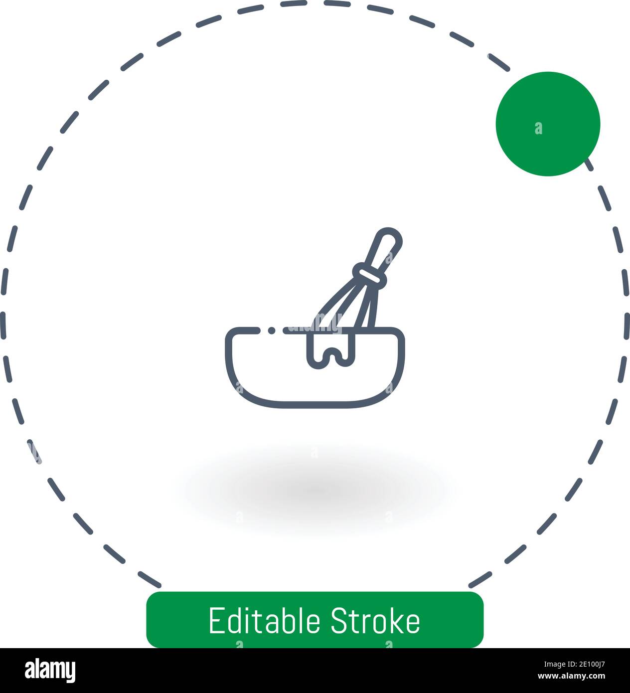 mixing vector icon editable stroke outline icons for web and mobile Stock Vector