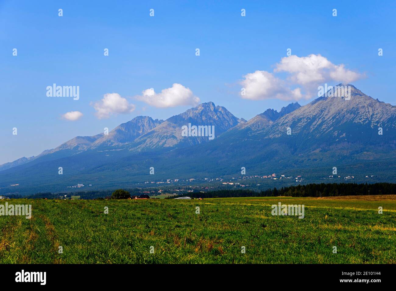 High Tatras, view from Mlynica, Región Vysoké Tatry, Slovakia, Europe Stock Photo