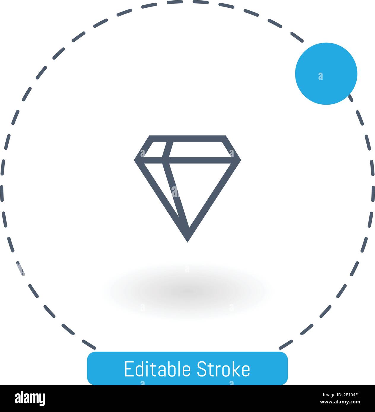 diamond vector icon Stock Vector