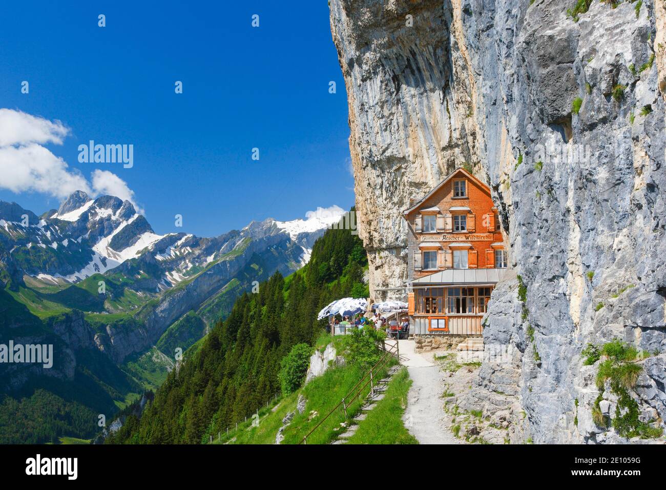 Äscher Wildkirchli, Appenzell Innerrhoden, Switzerland, Europe Stock Photo  - Alamy