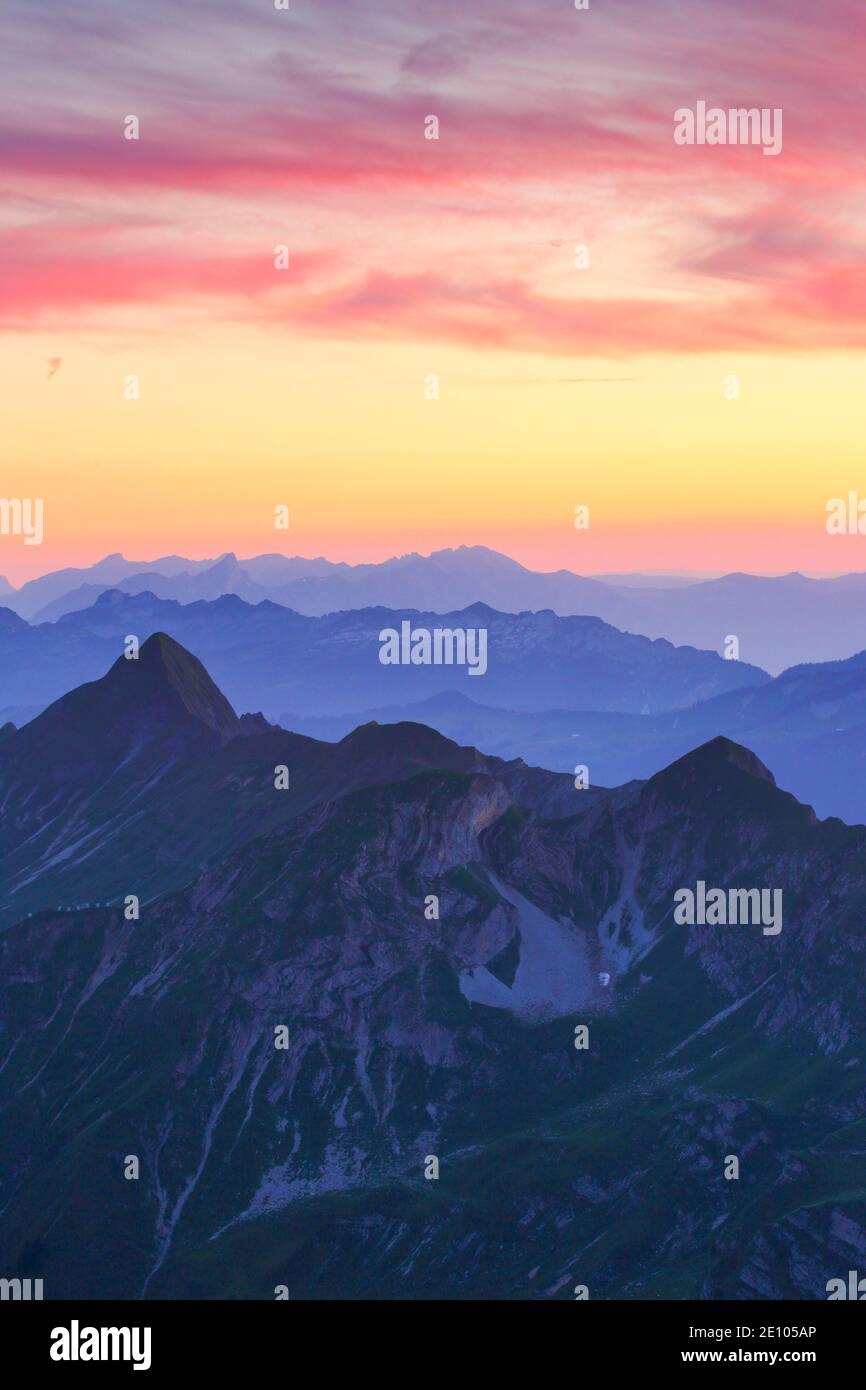 View from the Brienzer Rothorn, Switzerland, Europe Stock Photo - Alamy