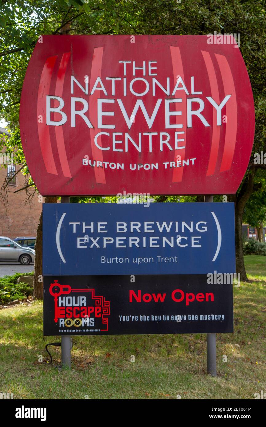 The National Brewery Centre, Burton upon Trent, (Burton-on-Trent or Burton), a market town in Staffordshire, UK. Stock Photo