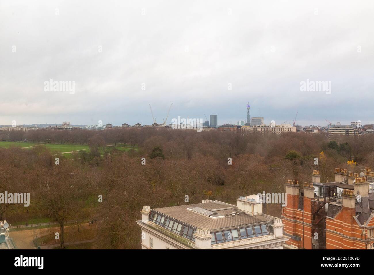 View from The Park Tower Hotel, Knightsbridge, London Stock Photo - Alamy