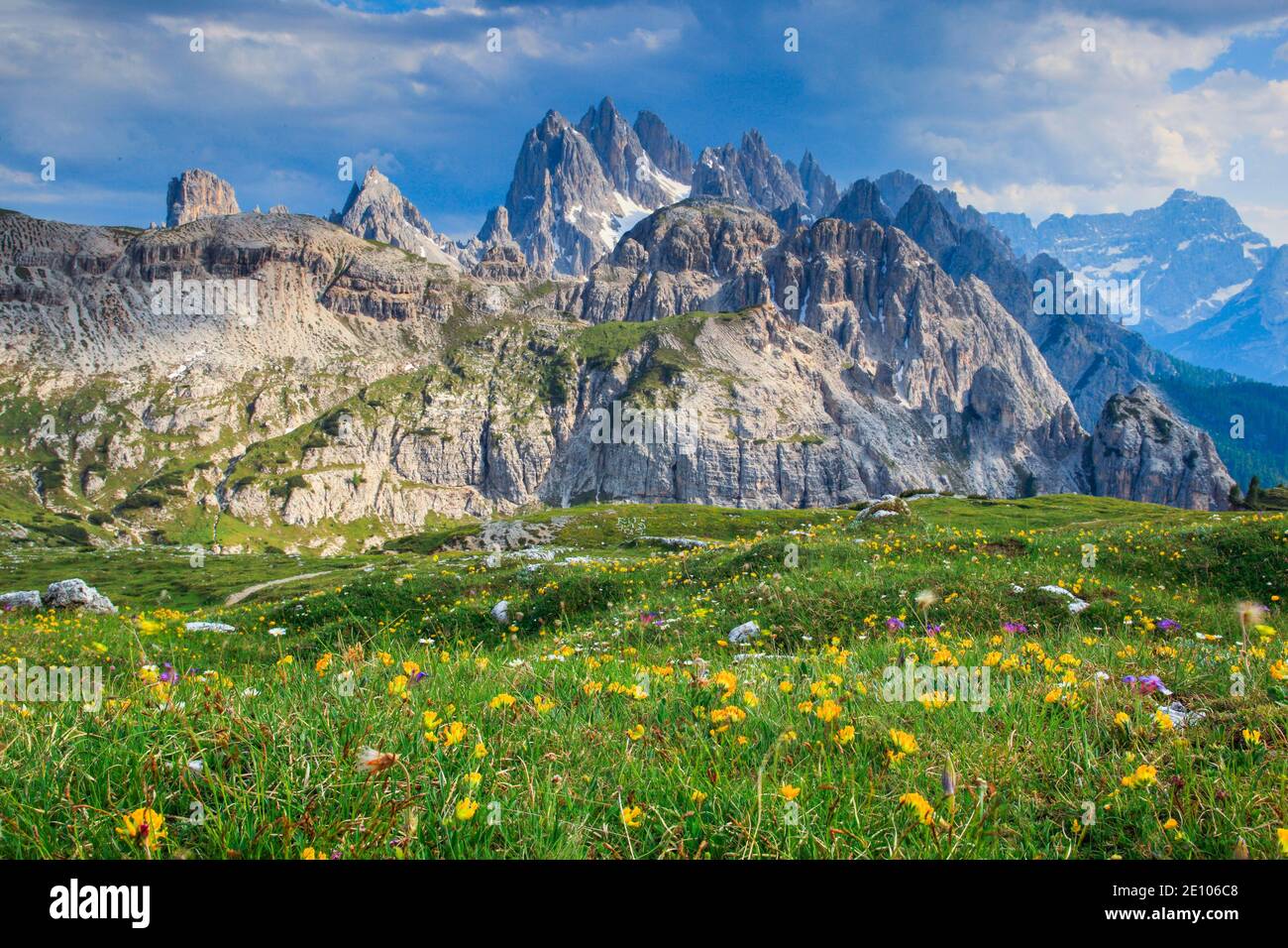 Cadini Di Misurina Dolomites South Tyrol Italy Europe Stock Photo 