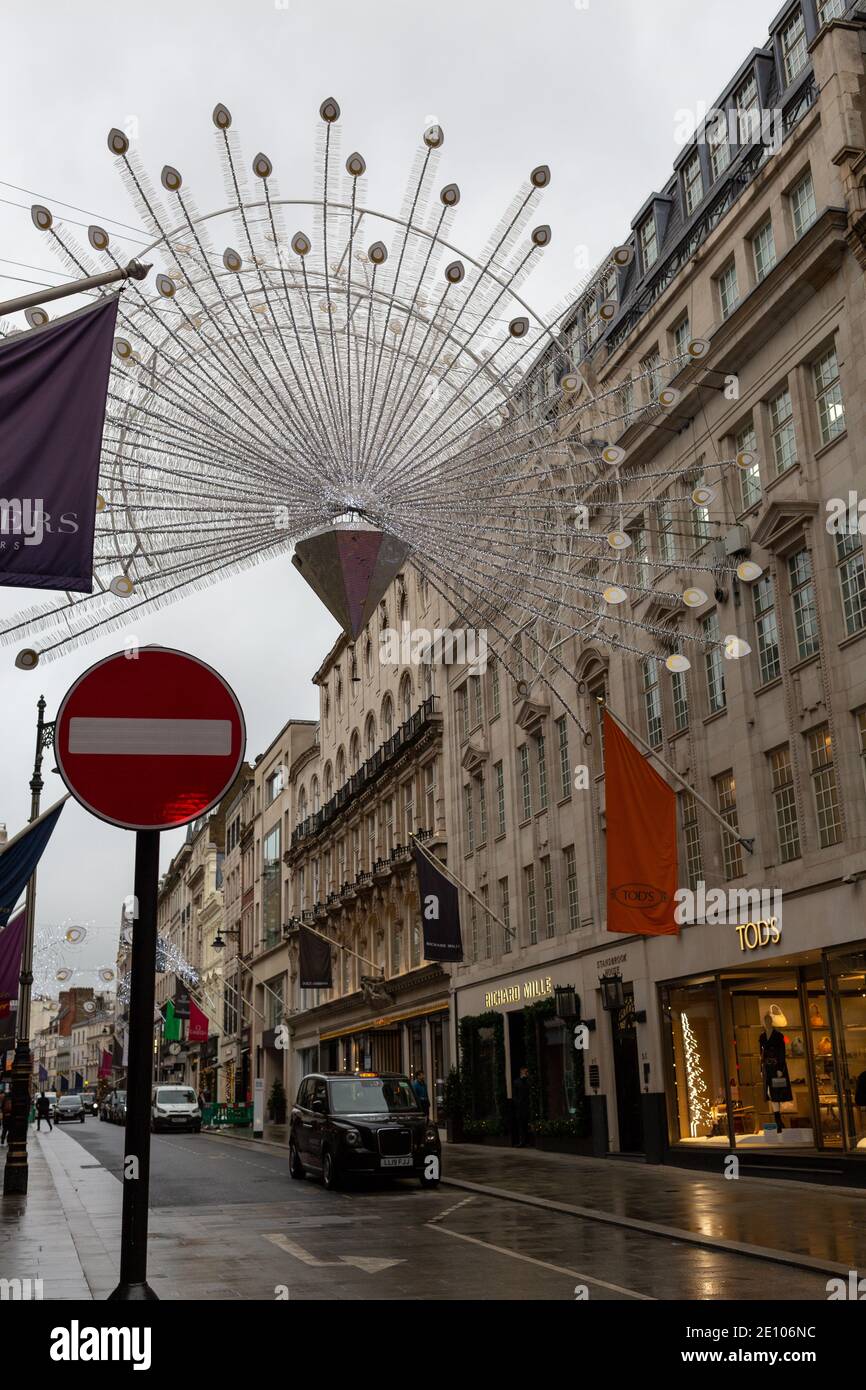 Christmas decorations at Bond Street, London Stock Photo Alamy