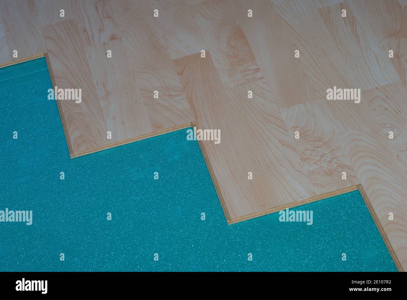 laminate construction with wooden floor and subsurface Stock Photo Alamy