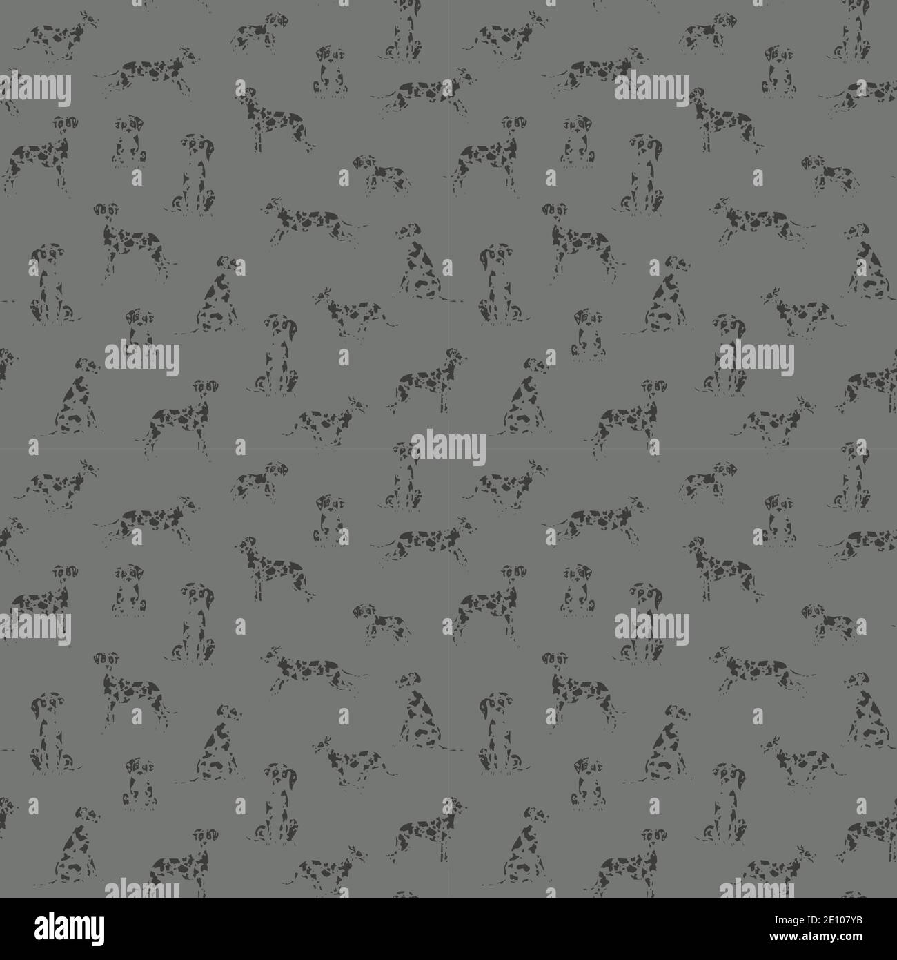 Great dane seamless pattern. Different variaties of coat color dog set