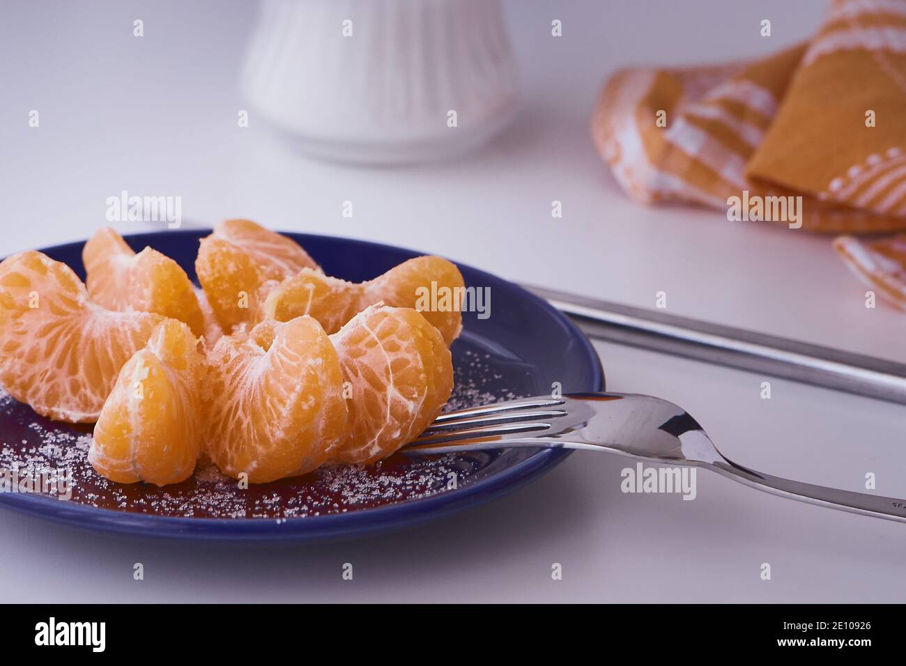 Orange clementines ready to be eaten. Orange fruit, fresh and natural